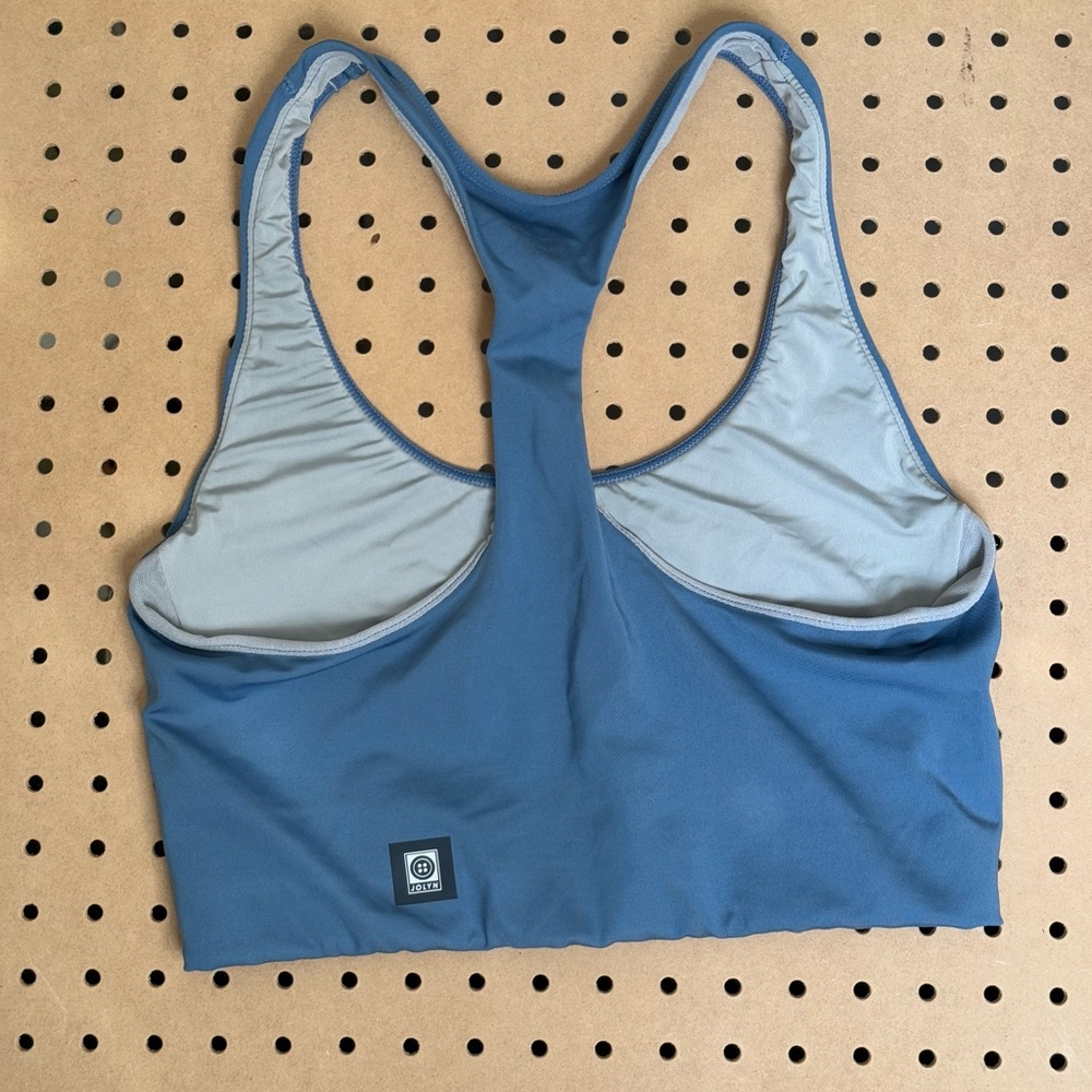 Jolyn Clothing Blue Racerback Sports Bra